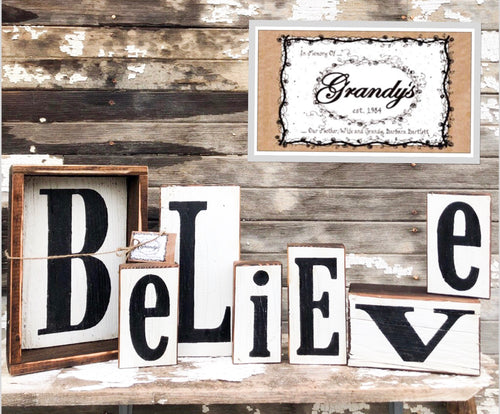 Grandy's Believe BLOCKS